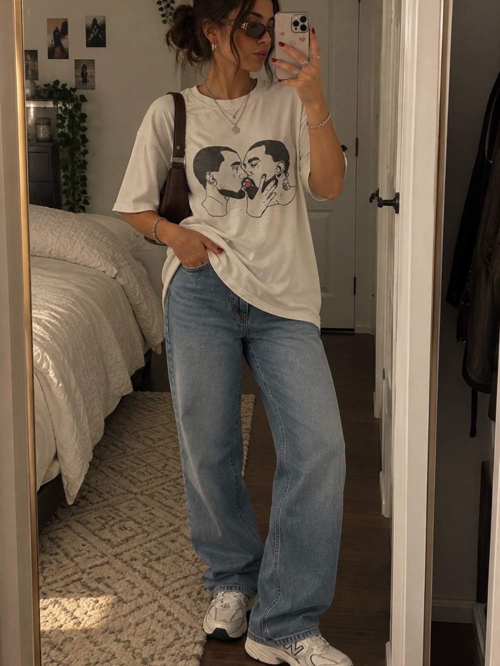 Graphic Tee Kanye Kissing Kanye - 100% cotton